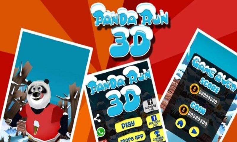 3D熊貓跑酷