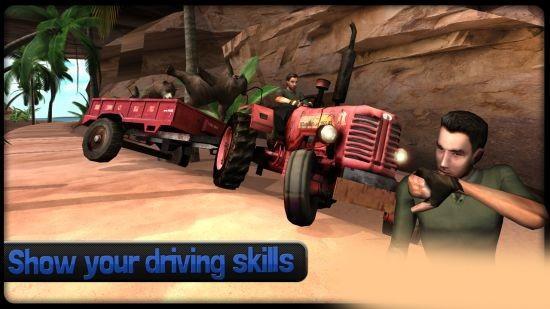 卡車爬坡：動物