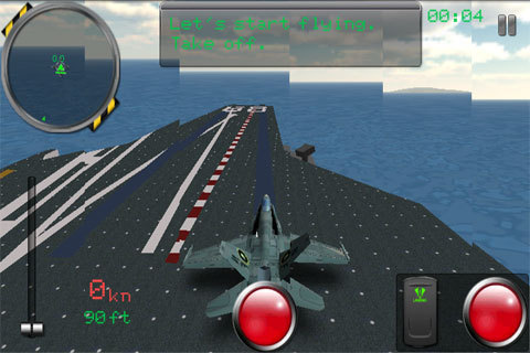 F18艦載機(jī)模擬起降