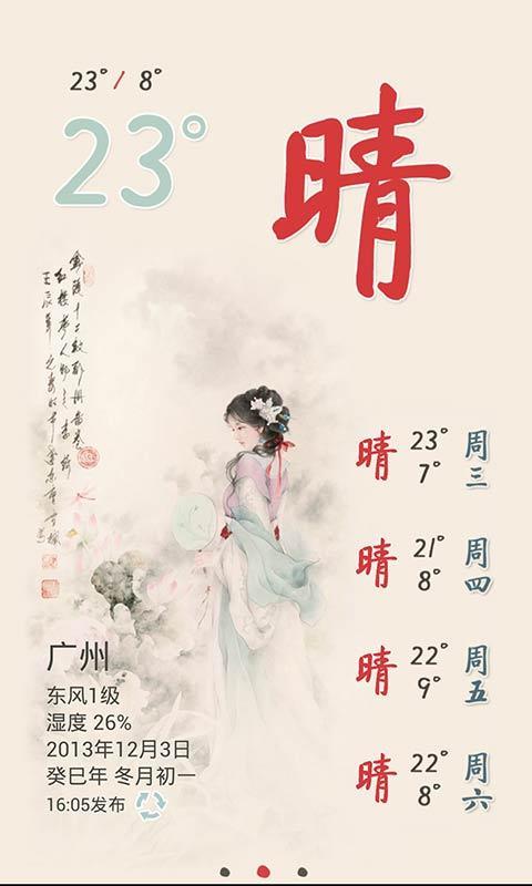 閑云天氣