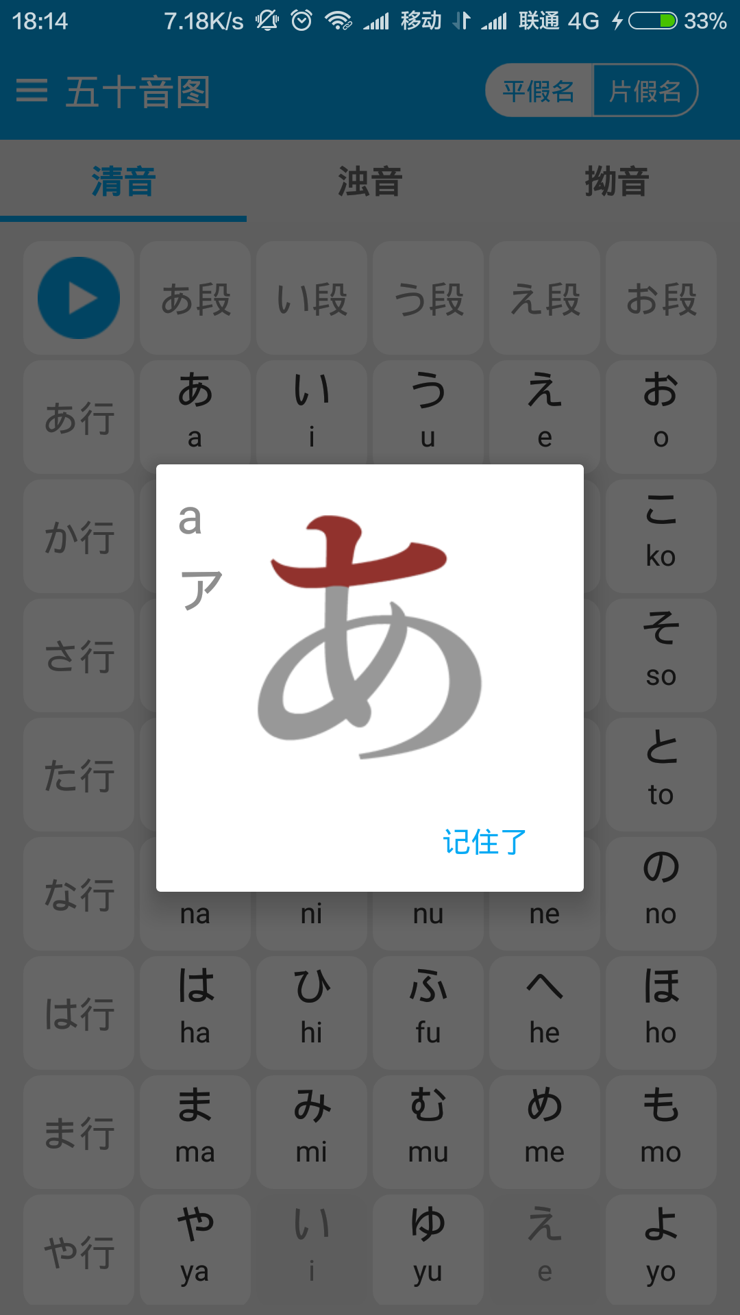 五十音图记忆法