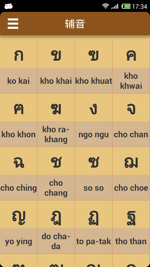 泰語發(fā)音學習