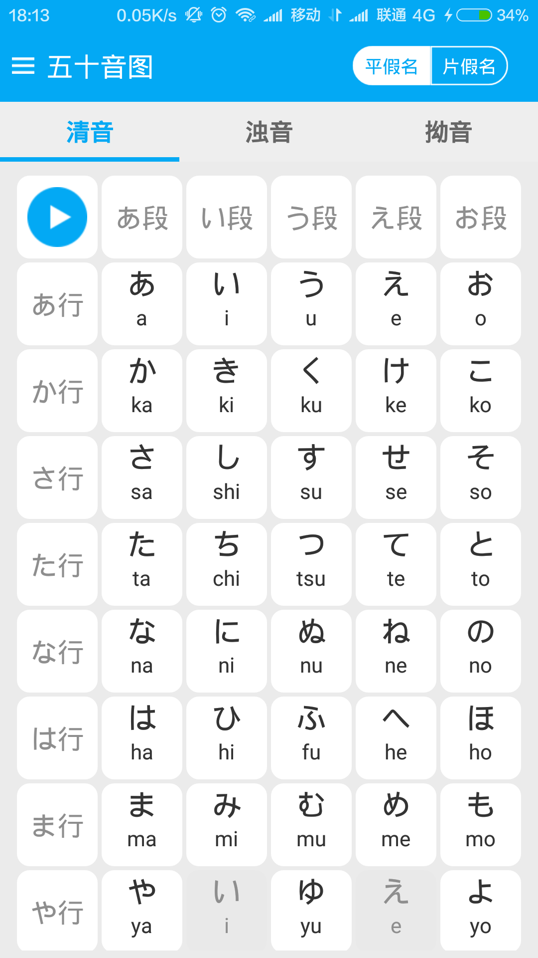 五十音图记忆法