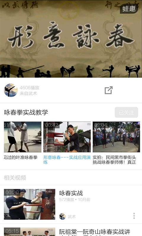 詠春拳教學(xué)視頻