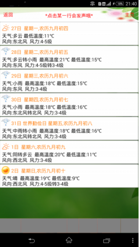 天氣預報播報員