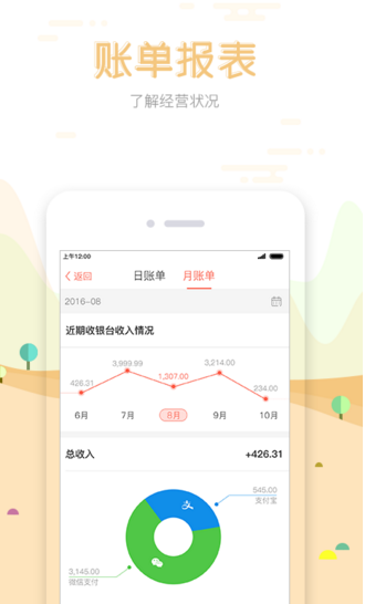 在街上收銀