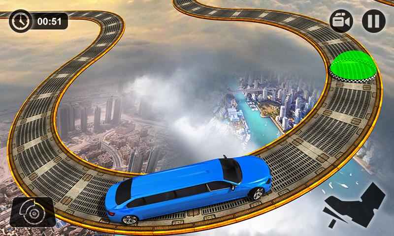 不可能的豪華轎車駕駛模擬器游戲軌道