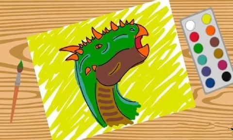 手繪恐龍