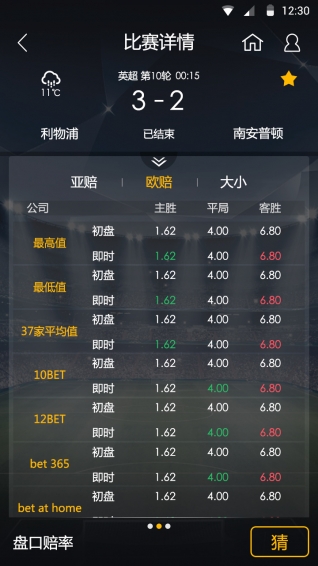 實時球市