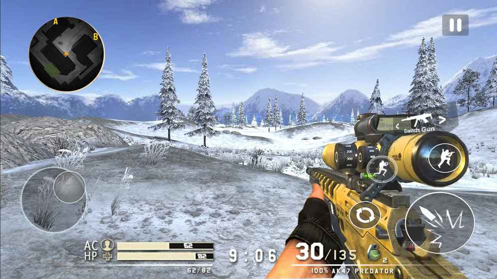 Mountain Sniper Shooting