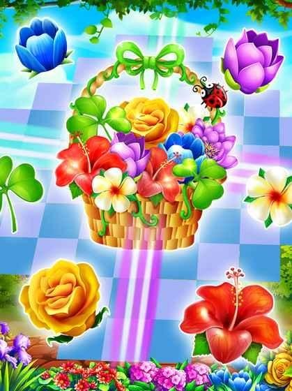 后院花園鮮花盛開