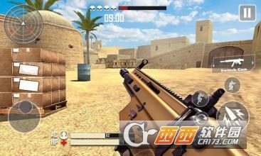 狙擊手射擊恐怖分子