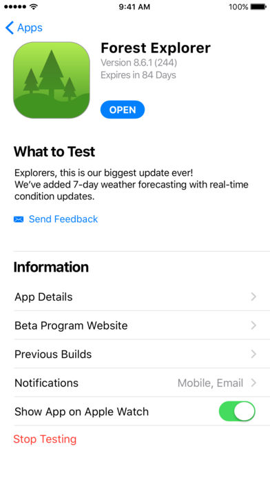 TestFlight 軟件