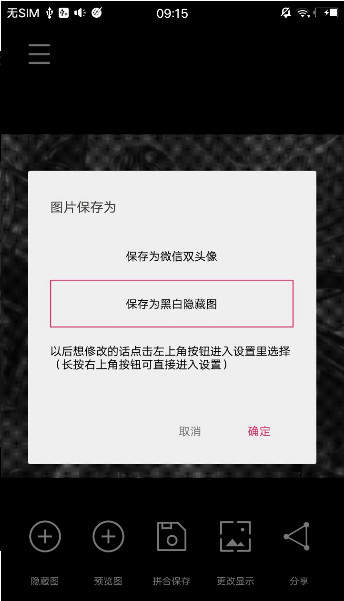 黑白隱藏圖