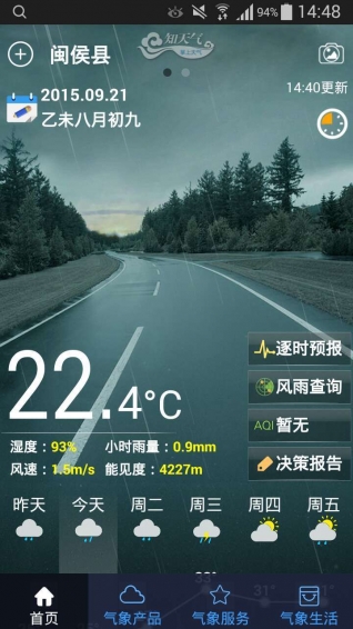 知天氣福建