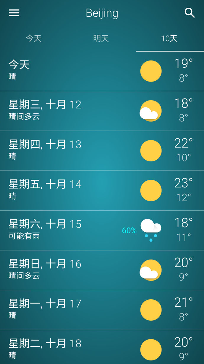 中國天氣網應用