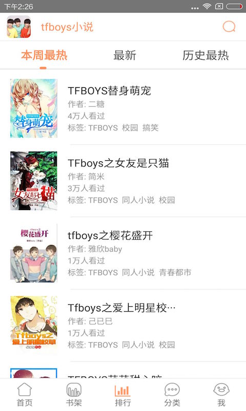 TFBOYS小說