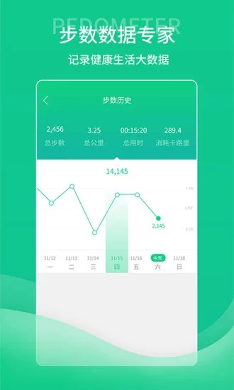 薄荷計步器