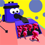 擁擠的像素城市