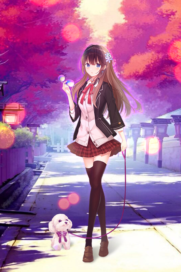 時尚女孩的裝扮秀