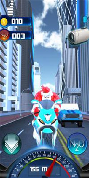 圣誕老人摩托車種族