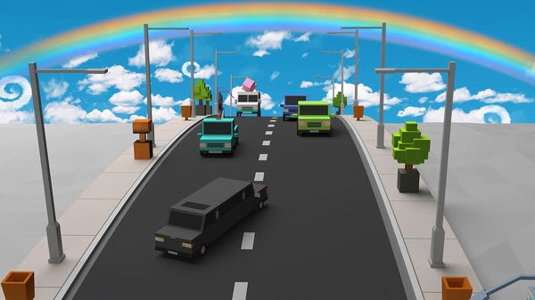 瘋狂的汽車道路