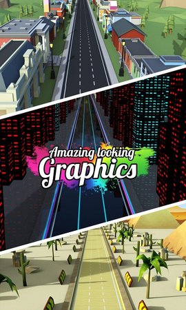 扭曲的顏色賽跑者