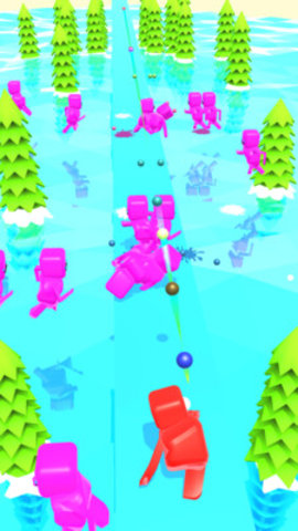人群擊中3D
