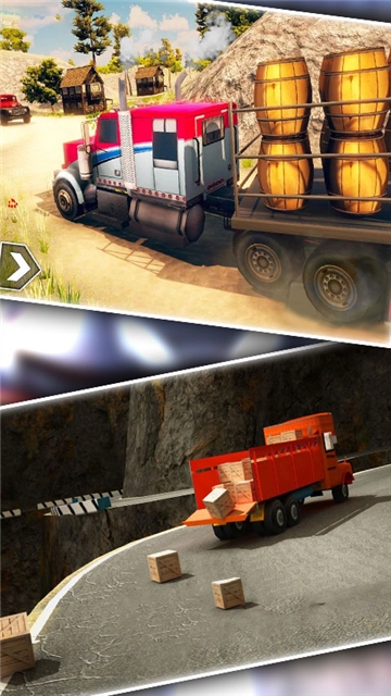 真實(shí)公路卡車模擬駕駛3D