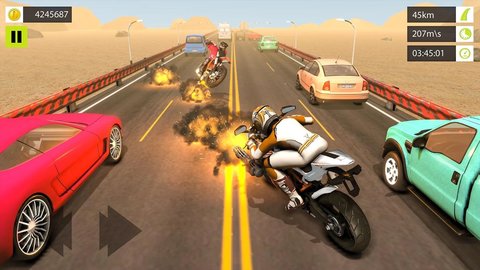 公路騎士摩托車賽車手