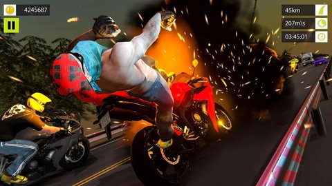 公路騎士摩托車賽車手