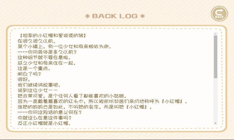 坦率的小紅帽和愛說謊的狼