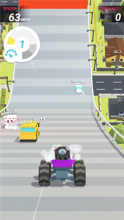 小車跳躍3D
