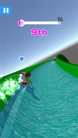 水上滑梯沖刺