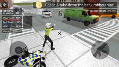 警車駕駛：騎摩托車