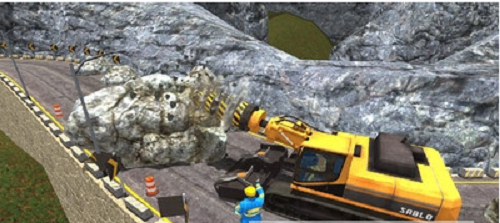 山地公路建設