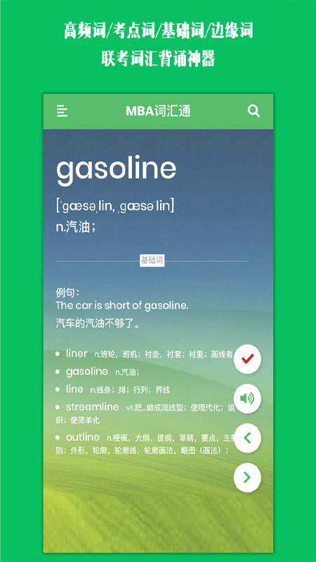 MBA英語單詞通