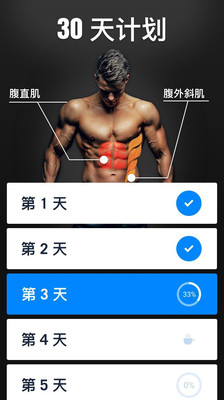 30天練出六塊腹肌