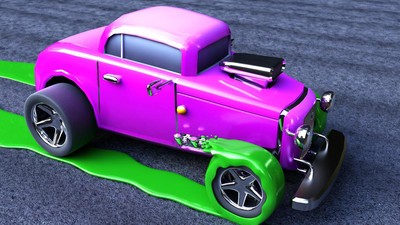 彩色汽車逃脫