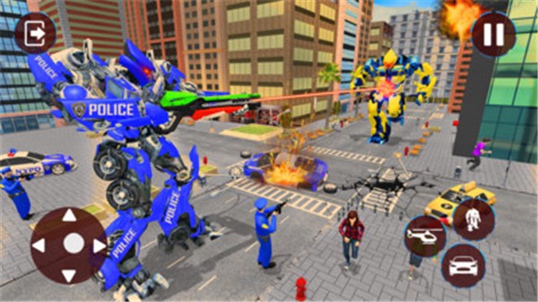 警察直升機機器人