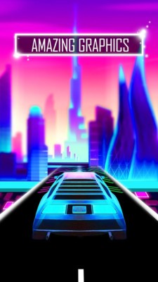 霓虹彎曲道路