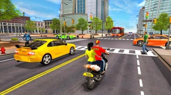 城市出租車自行車駕駛3D