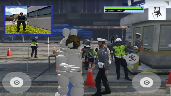 白套灰狼臉拉斯維加斯警察