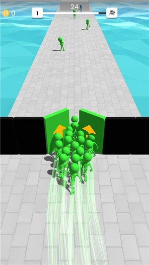 人群賽跑者
