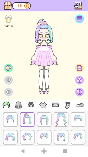 粉彩女孩換裝