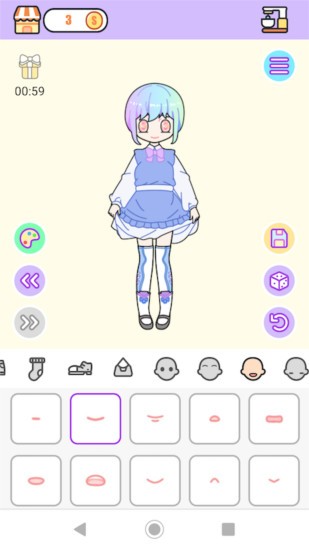 粉彩女孩換裝