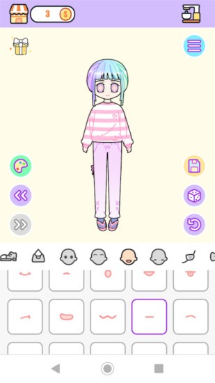 粉彩女孩換裝