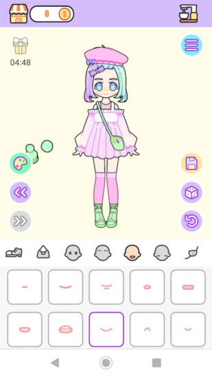 粉彩女孩換裝