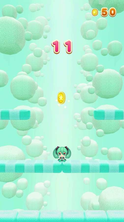 初音未來(lái)編織玩偶跳躍