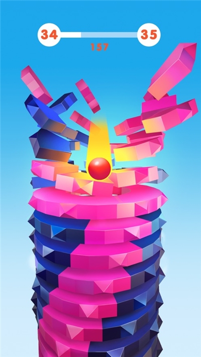 超級火爆球Stack Ball